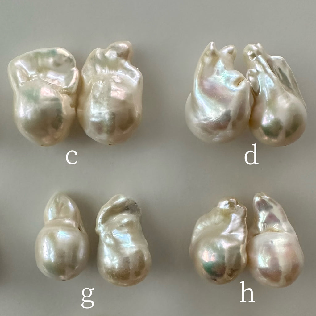 "lisianthus リシアンサス" バロックパール　ロングピアス　イヤリング　wedding baroque - hikari pearl.
