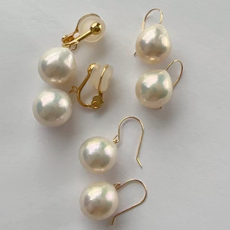 "Luxe Dropリュクス・ドロップ"
　ティアドロップパール　ピアス　イヤリング