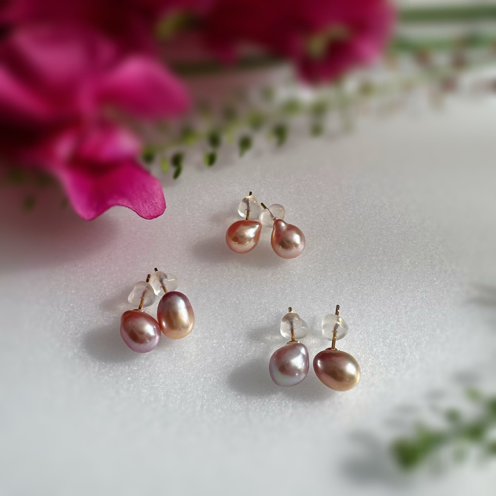 "tulip チューリップ"   ピアス　イヤリング - hikari pearl.