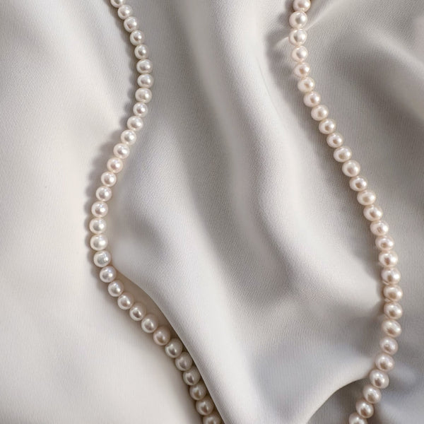freshwater pearl long necklace 