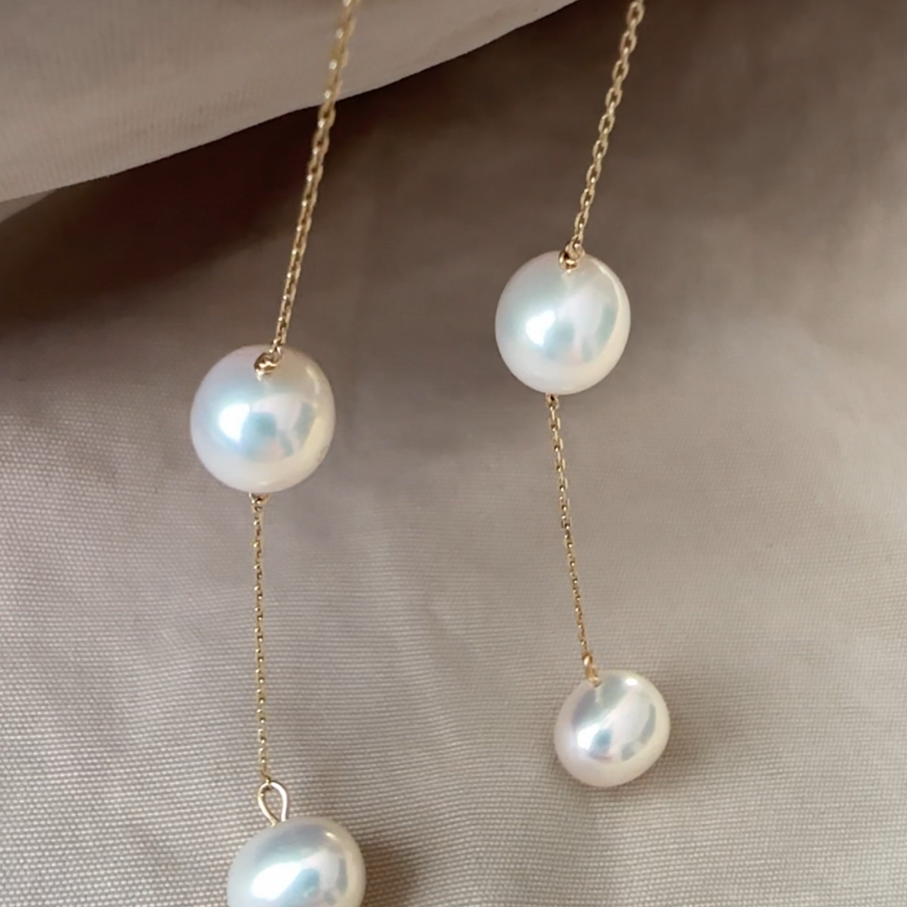 "lily リリー"  ステーションパール　ピアス　イヤリング - hikari pearl.