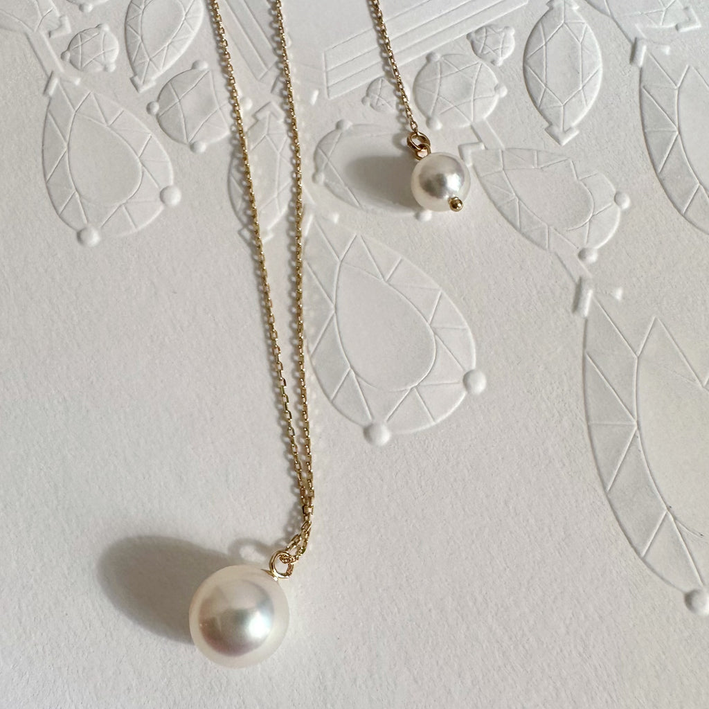 "mum マム"  single pearl necklace set - hikari pearl.