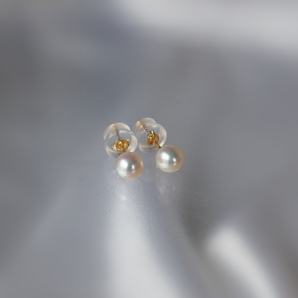 k18 special freshwater pearl ピアス