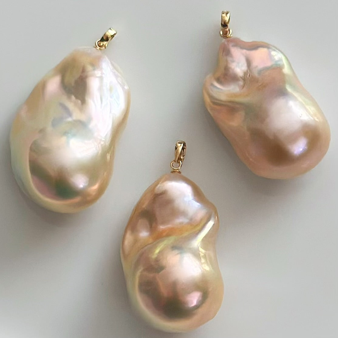 "la france pear  ラフランスペア"  baroque pearl  ペンダントトップ　ネックレス - hikari pearl.