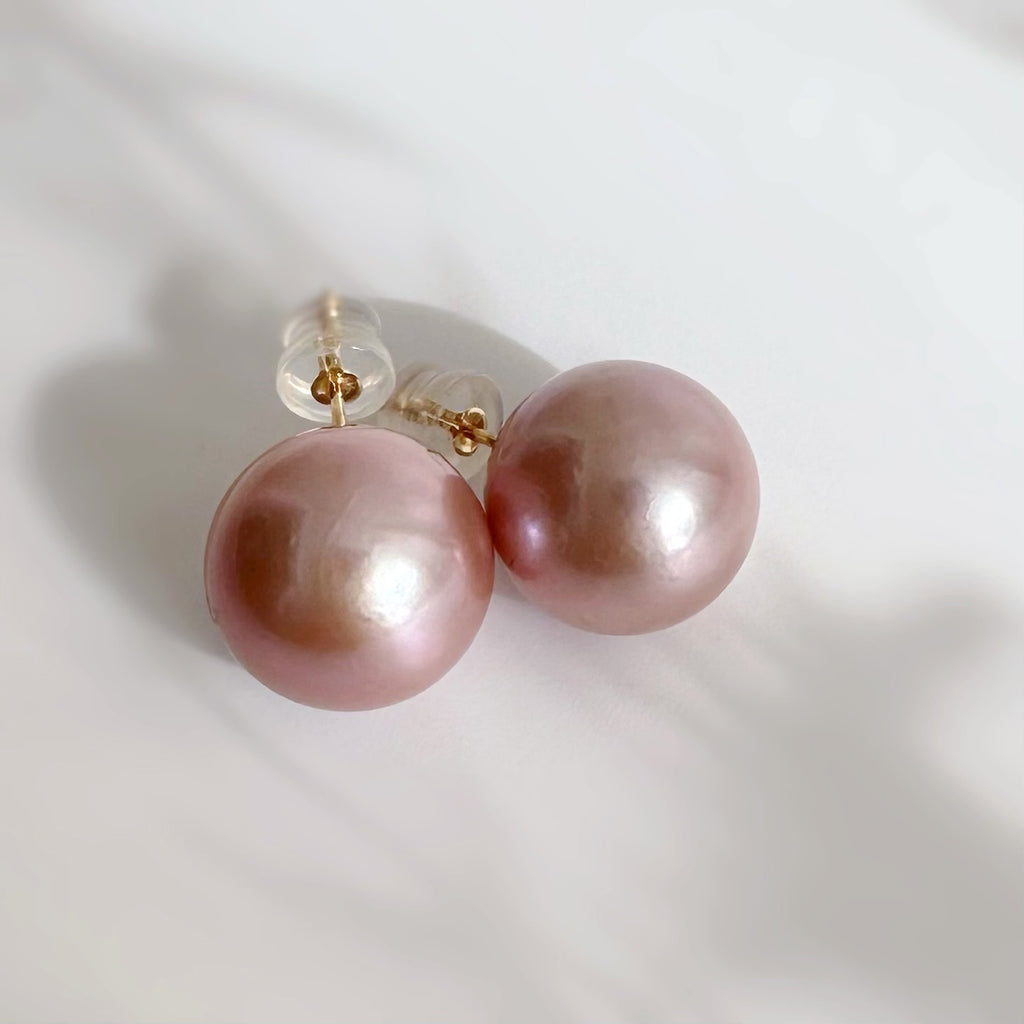 一点もの　k18  pink  pearl 13mm SAKURA - hikari pearl.