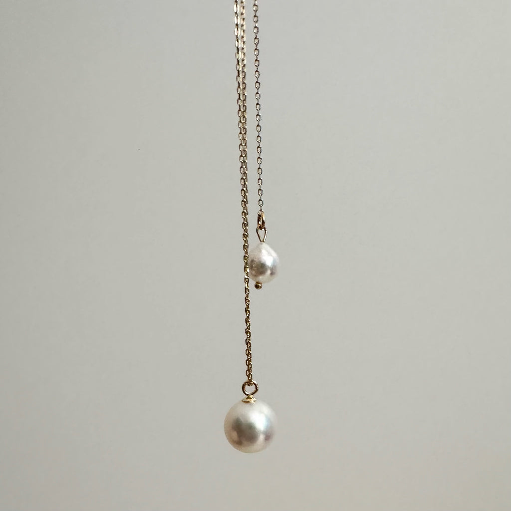 "mum マム"  single pearl necklace set - hikari pearl.