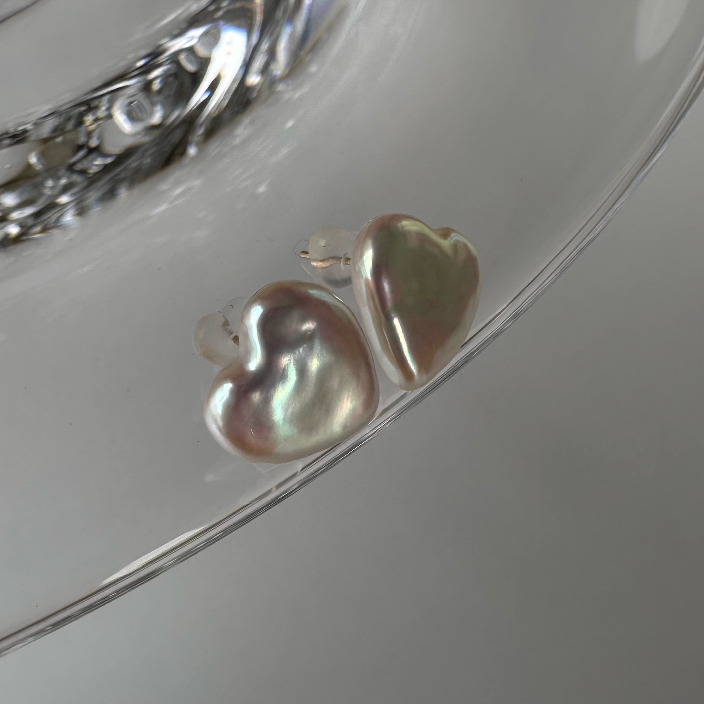 "Cœur Noble Lumière クール・ノーブル・ルミエール"ハート　k10 ピアス　一点もの