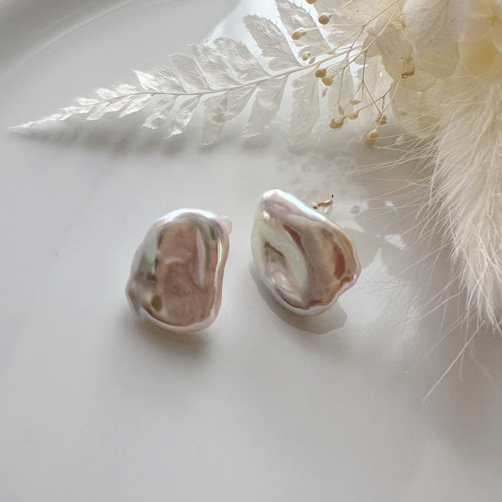 一点もの　keshi  pearl nude wedding ピアス　イヤリング