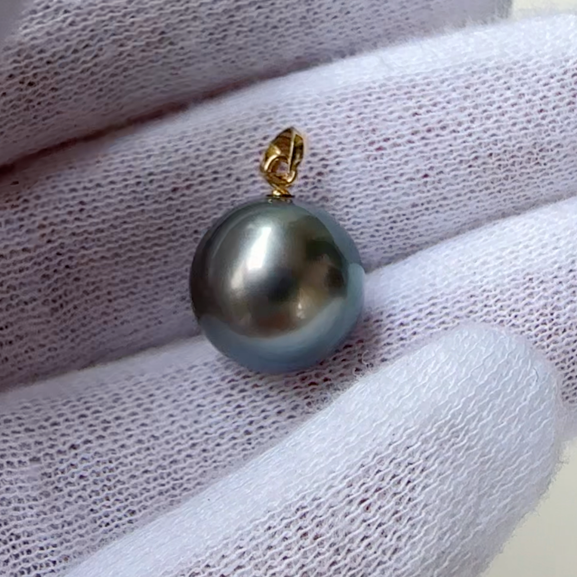 "christmas rose クリスマスローズ" Tahiti   pearl ペンダントトップ - hikari pearl.