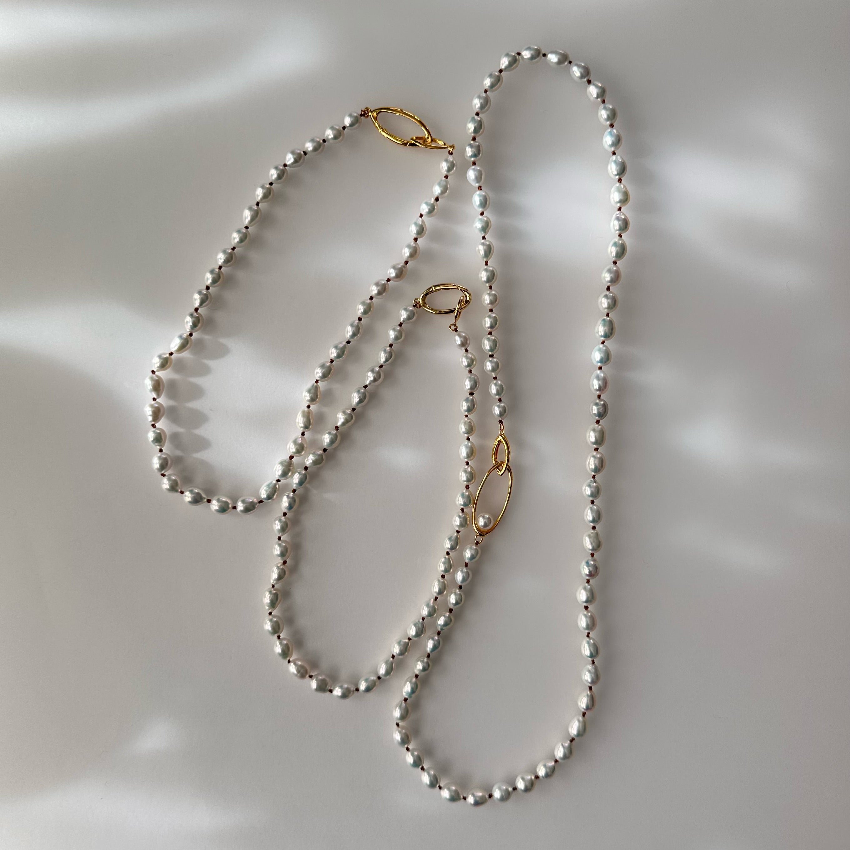 "Ligne Pearl リーニュ パール"  ネックレス　35cm