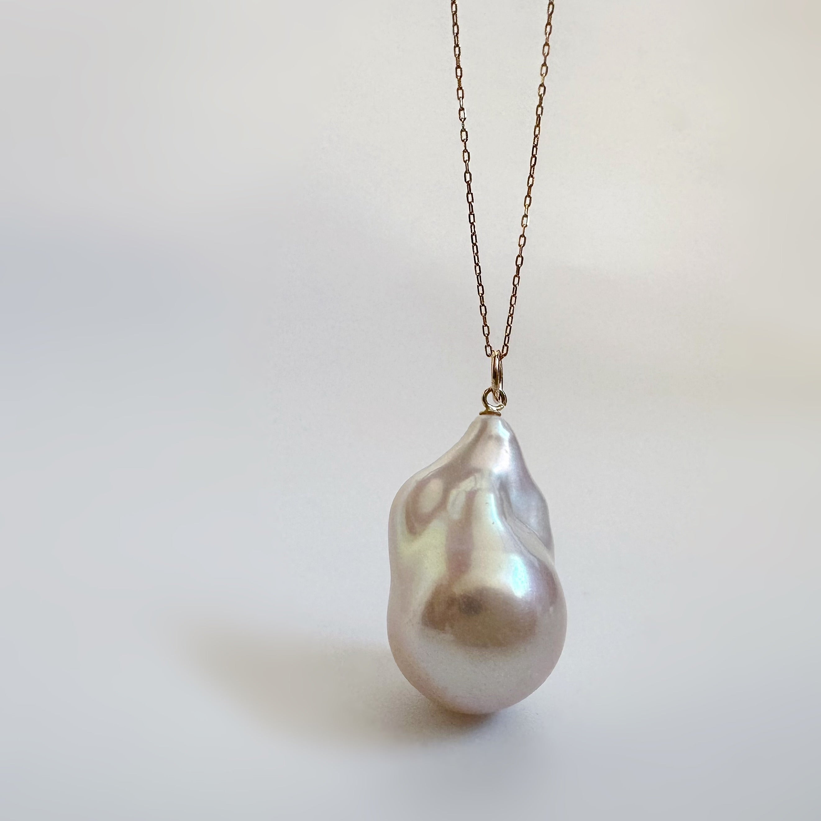 一点もの　k10 baroque  pearl pendant top - hikari pearl.