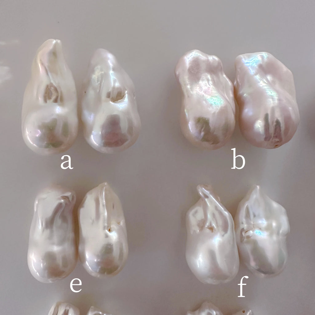 "lisianthus リシアンサス" バロックパール　ロングピアス　イヤリング　wedding baroque - hikari pearl.