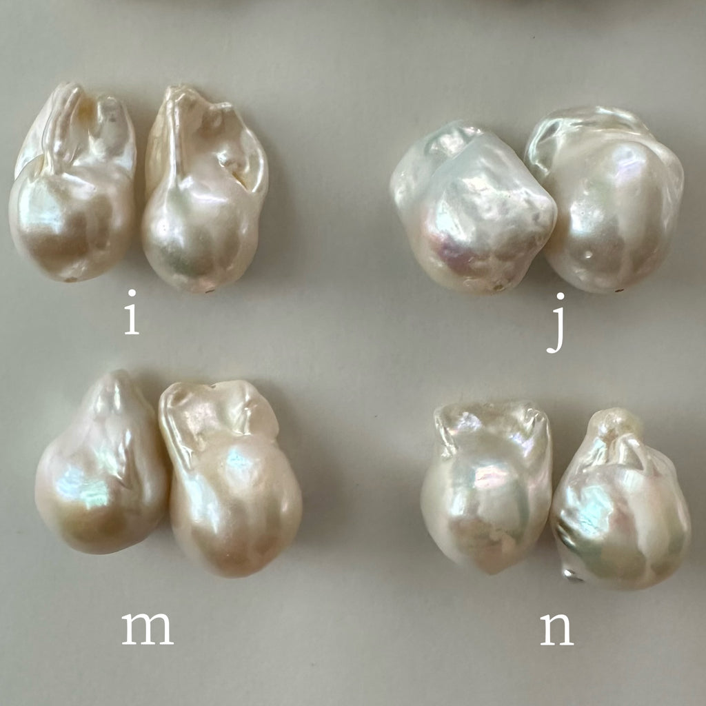 "lisianthus リシアンサス" バロックパール　ロングピアス　イヤリング　wedding baroque - hikari pearl.