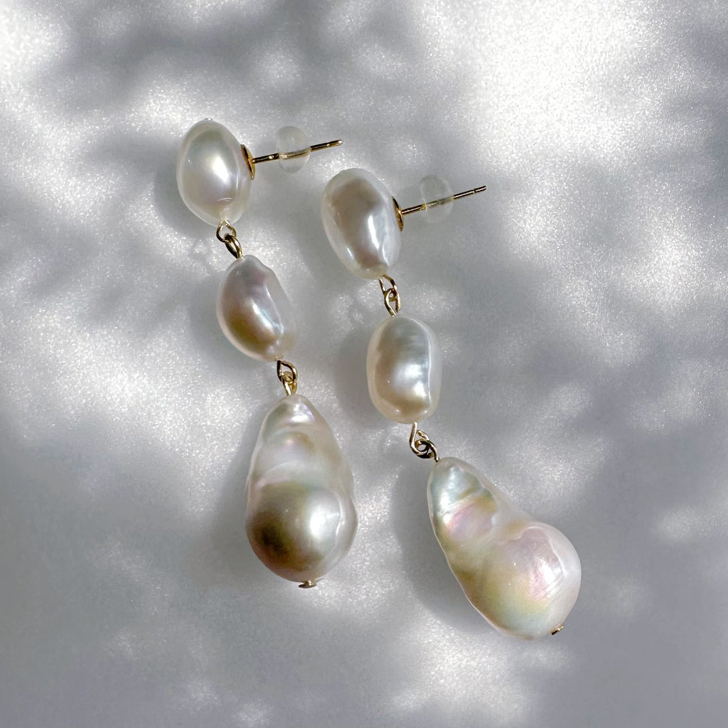 "madonna lily マドンナリリー"     ピアス　イヤリング　wedding oyster baroque  pearl - hikari pearl.