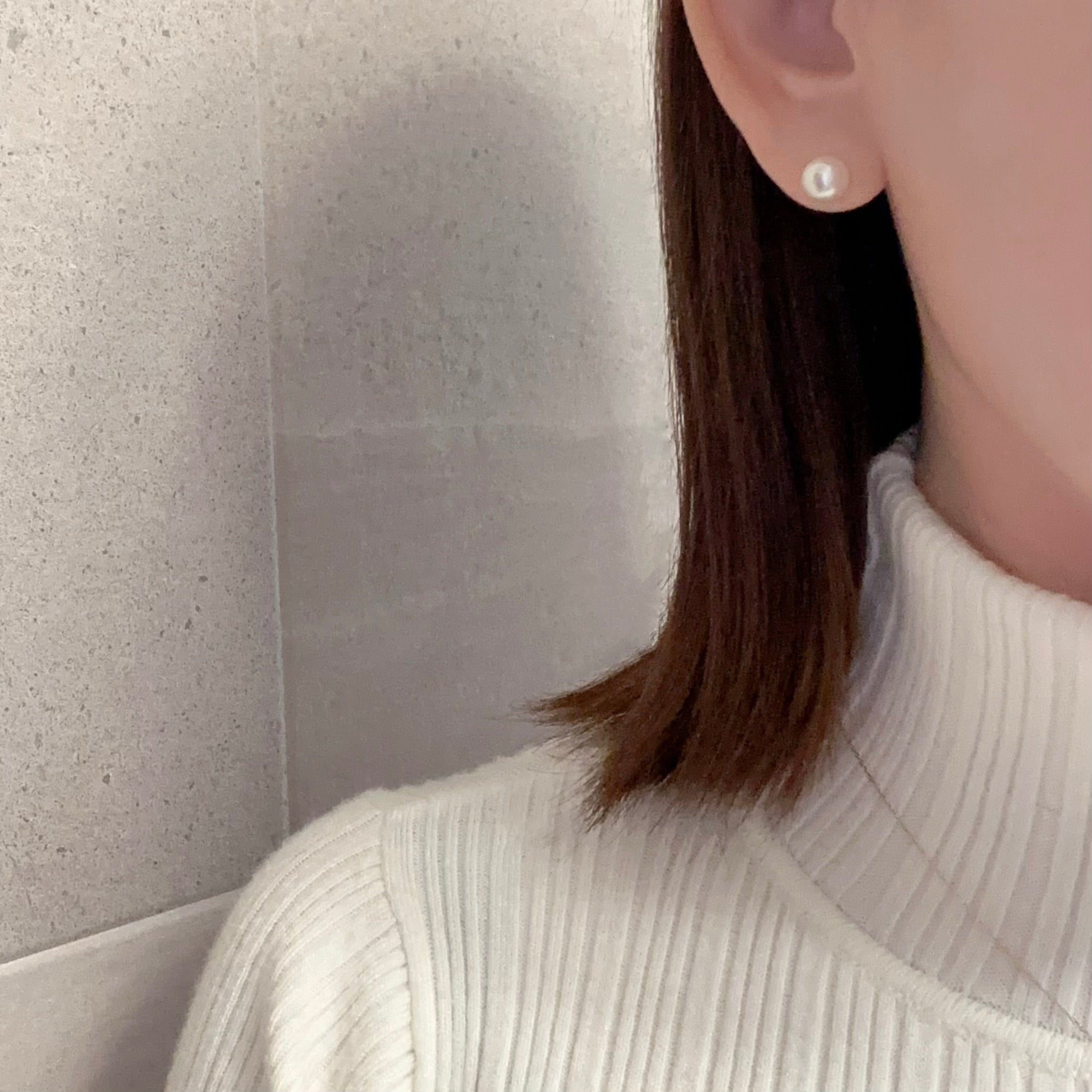 "mum マム"  single pearl necklace set - hikari pearl.