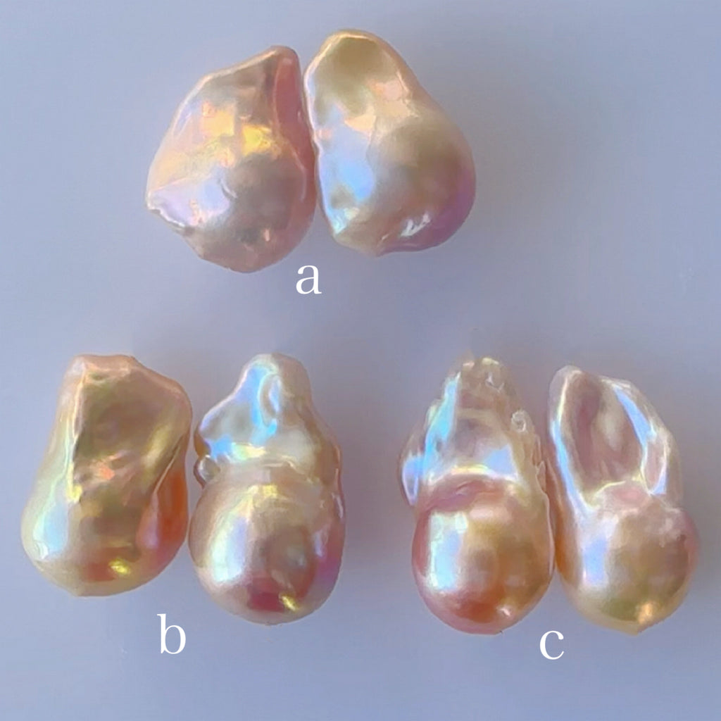 natural oyster baroque wedding ピアス　イヤリング - hikari pearl.