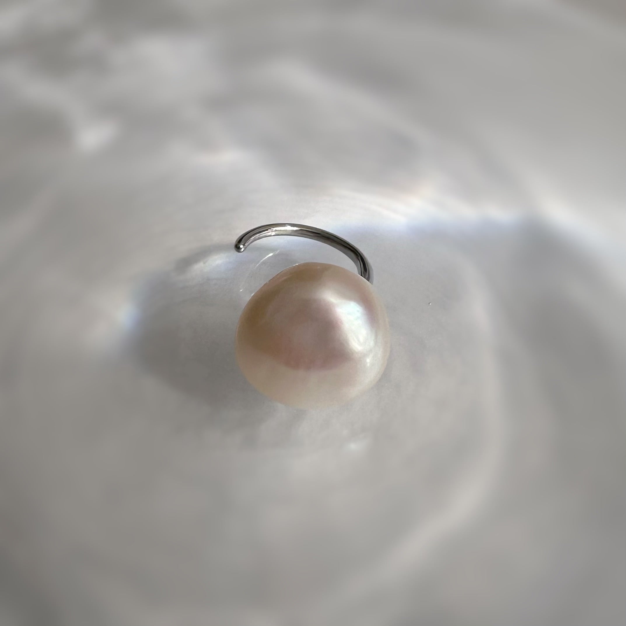 Baroque Fresh water white イヤーカフ - hikari pearl.