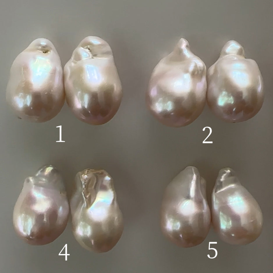 "calla lily カラーリリー"  バロックパール ロングピアス・イヤリング  wedding - hikari pearl.