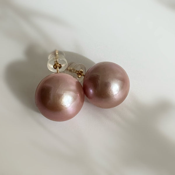 一点もの　k18  pink  pearl 13mm SAKURA