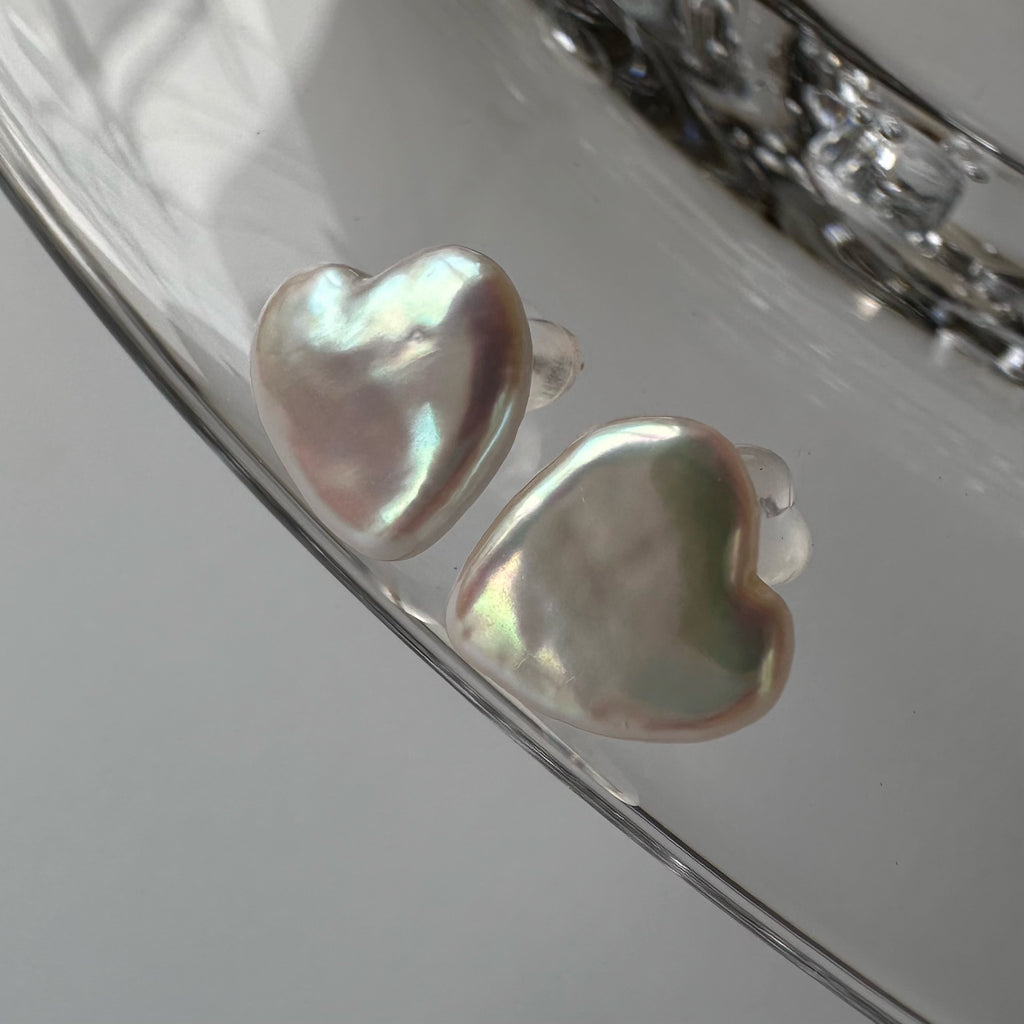 "Cœur Noble Lumière クール・ノーブル・ルミエール"ハート　k10 ピアス　一点もの