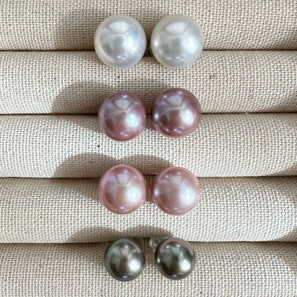 一点もの　k18  pink  pearl 13mm SAKURA - hikari pearl.
