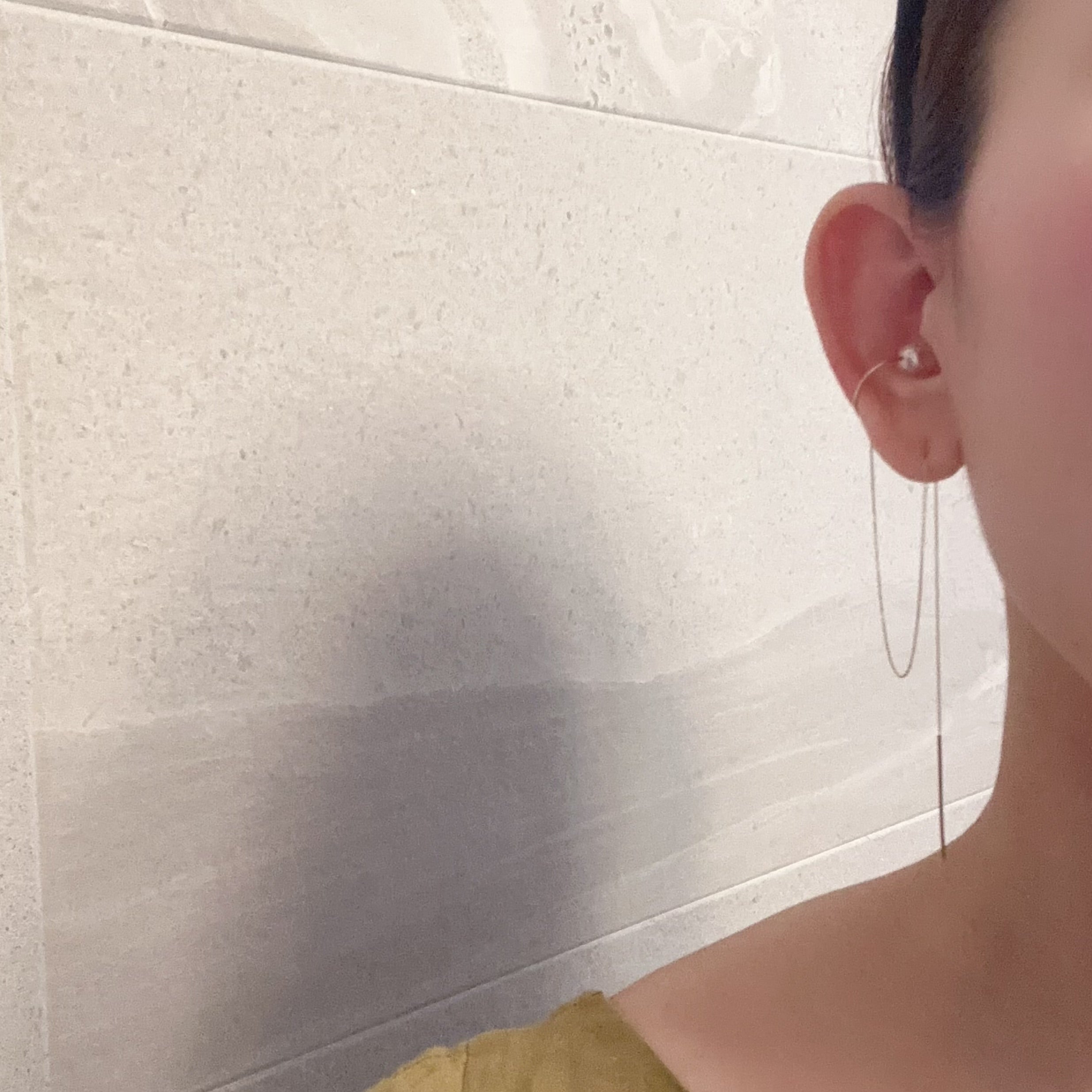 "peace lily ピースリリー"   アシンメトリー　ピアス wedding - hikari pearl.