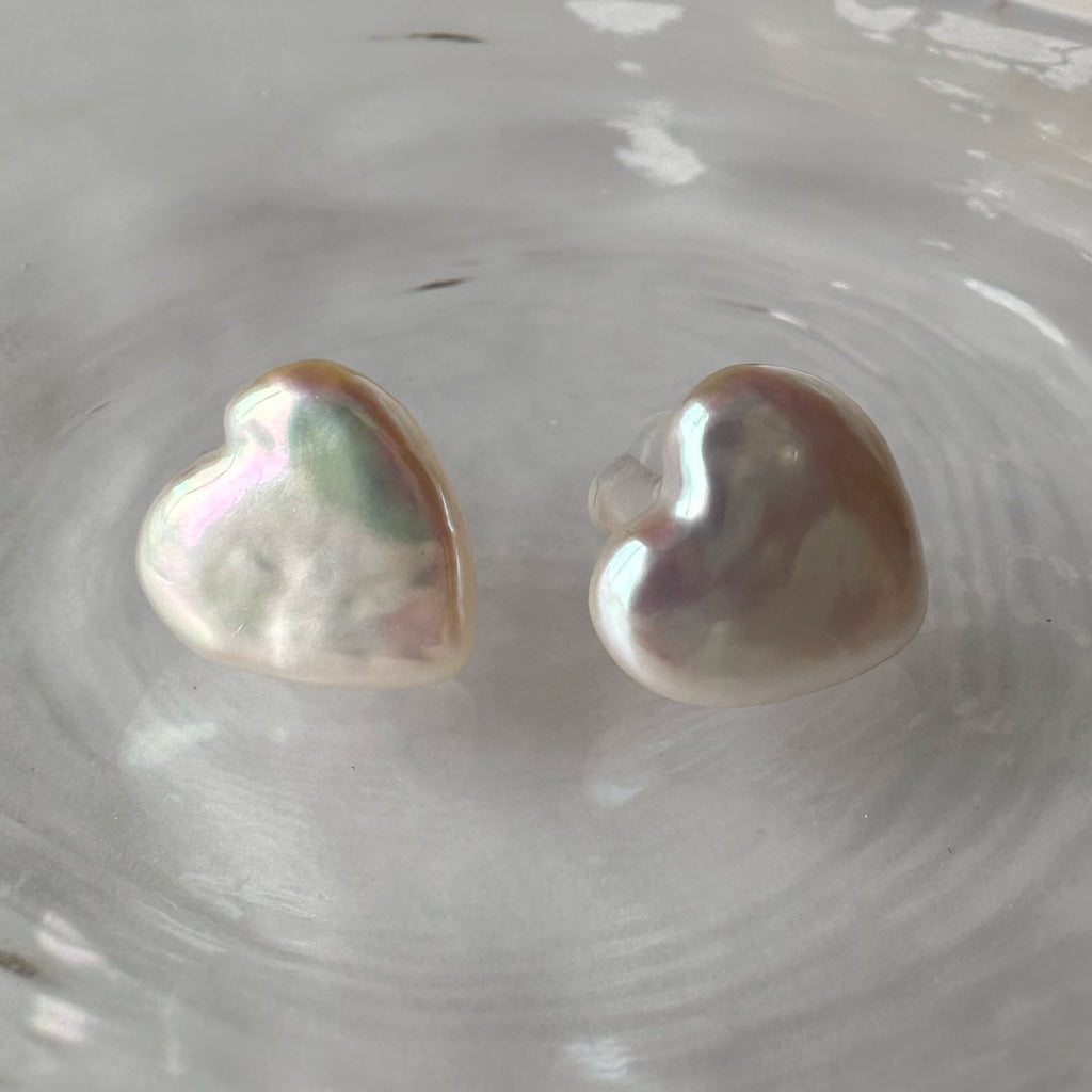 "Cœur Noble Lumière クール・ノーブル・ルミエール"ハート　k10 ピアス　一点もの