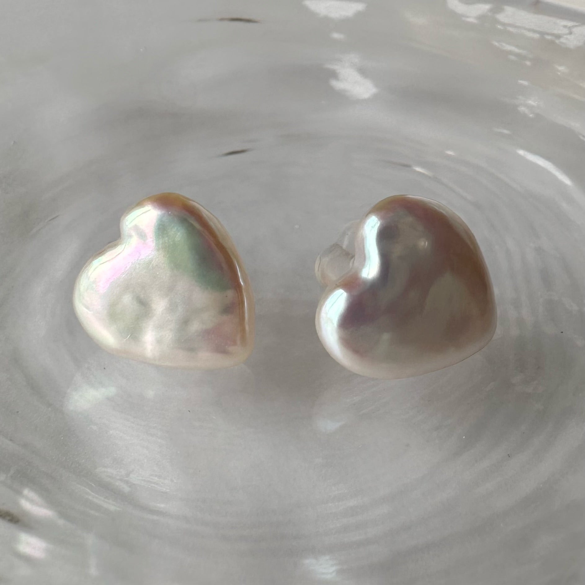 "Cœur Noble Lumière クール・ノーブル・ルミエール"ハート　k10 ピアス　一点もの