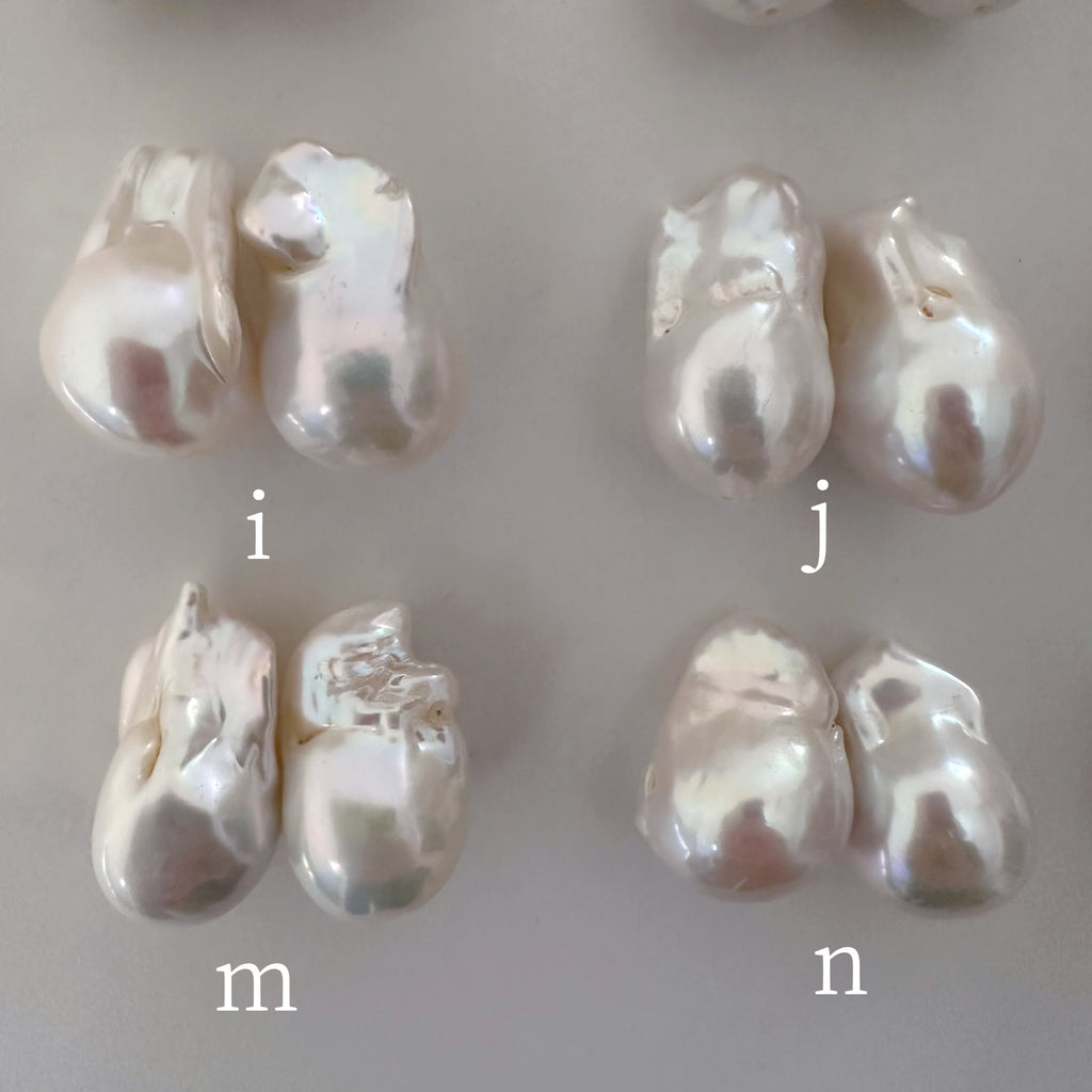 "lisianthus リシアンサス" バロックパール　ロングピアス　イヤリング　wedding baroque - hikari pearl.