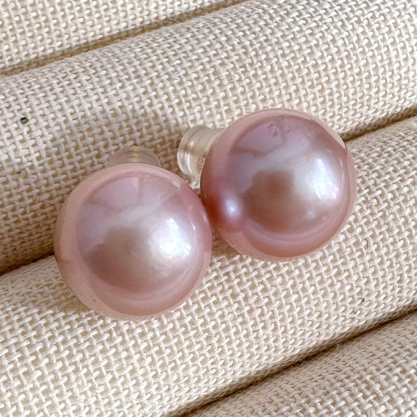 一点もの　k18  pink  pearl 13mm SAKURA - hikari pearl.