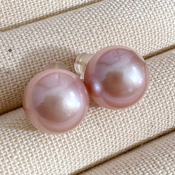 一点もの　k18  pink  pearl 13mm SAKURA