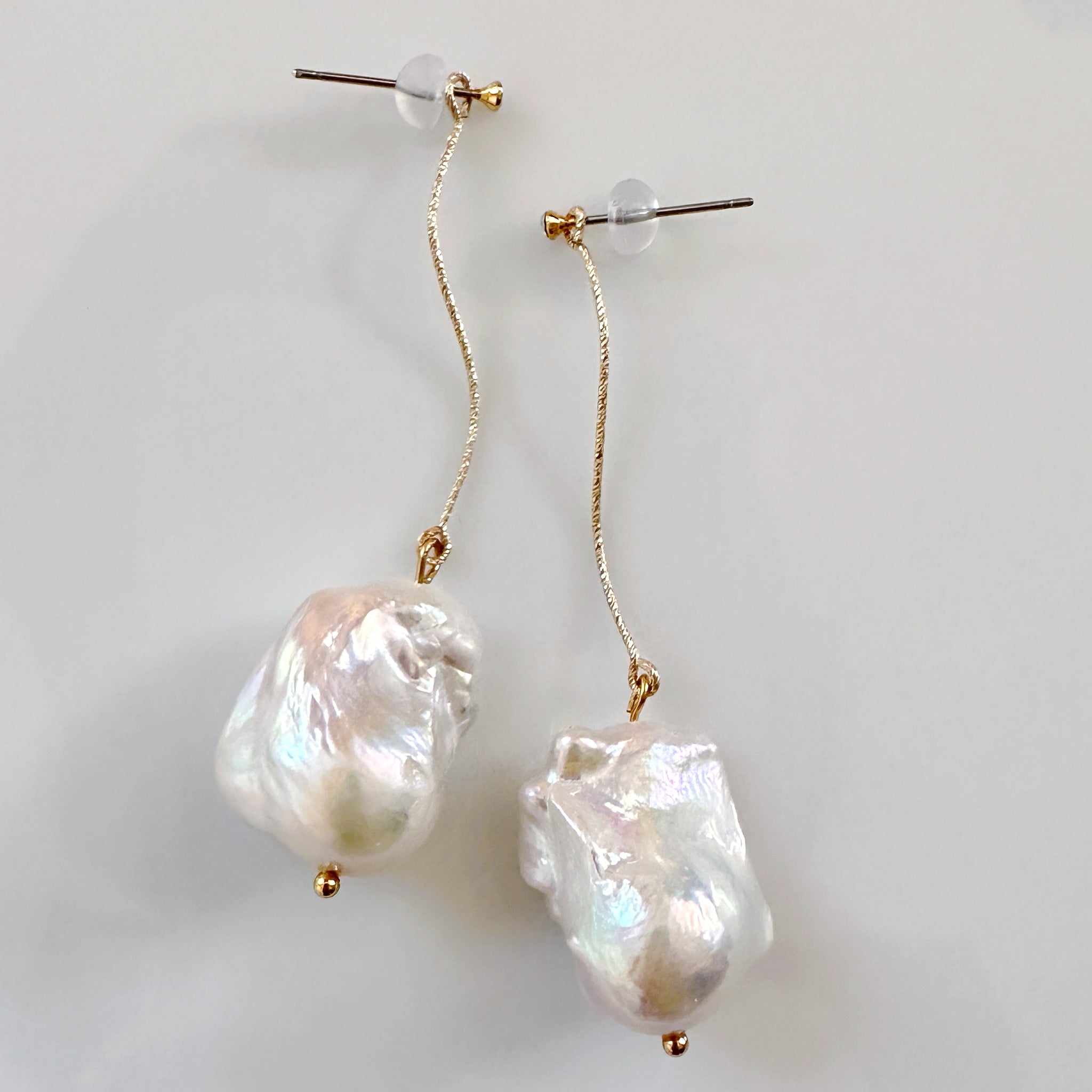 baroque  pearl  s line crystalピアス　イヤリング