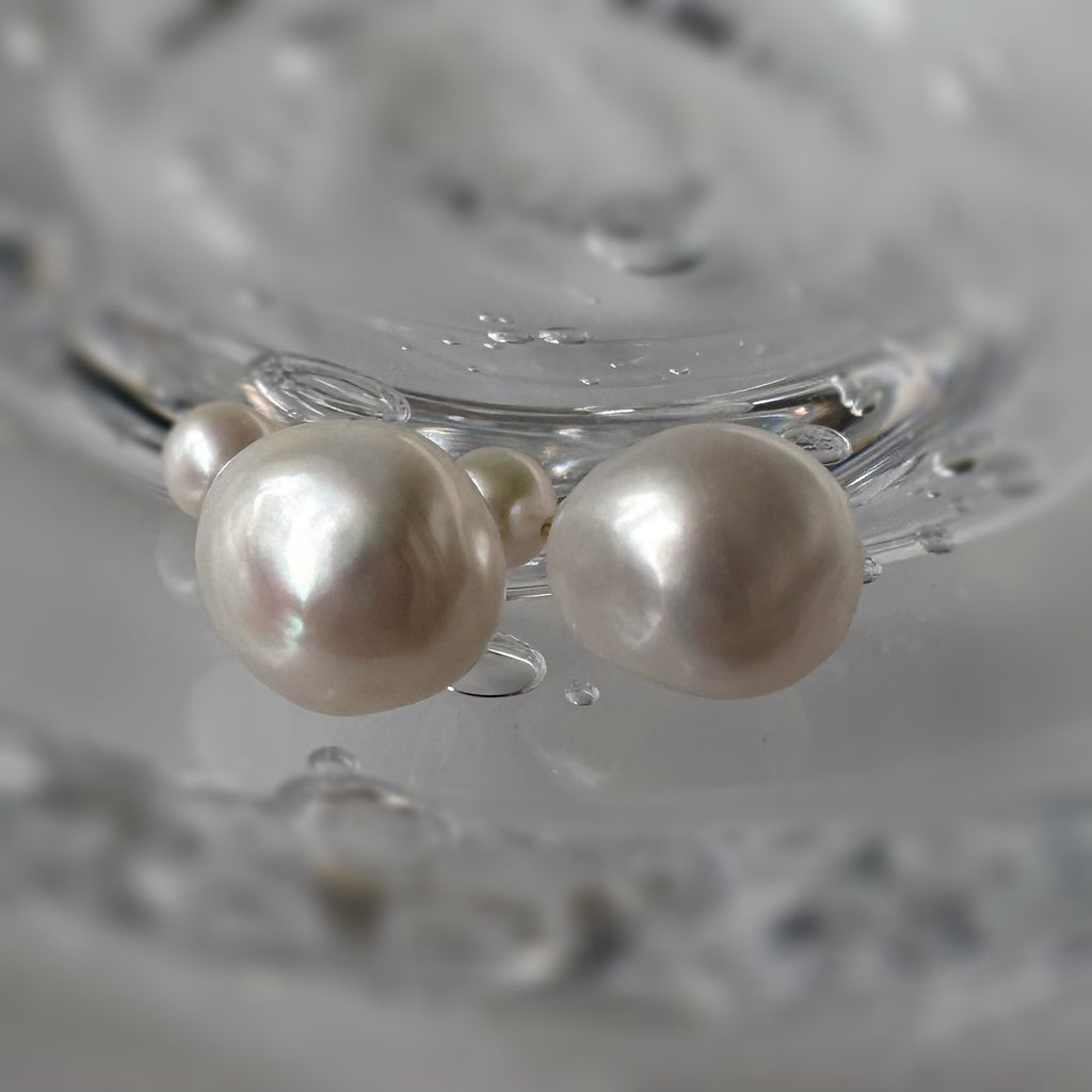 kobore  pearl nude weddingピアス見え　イヤリング - hikari pearl.