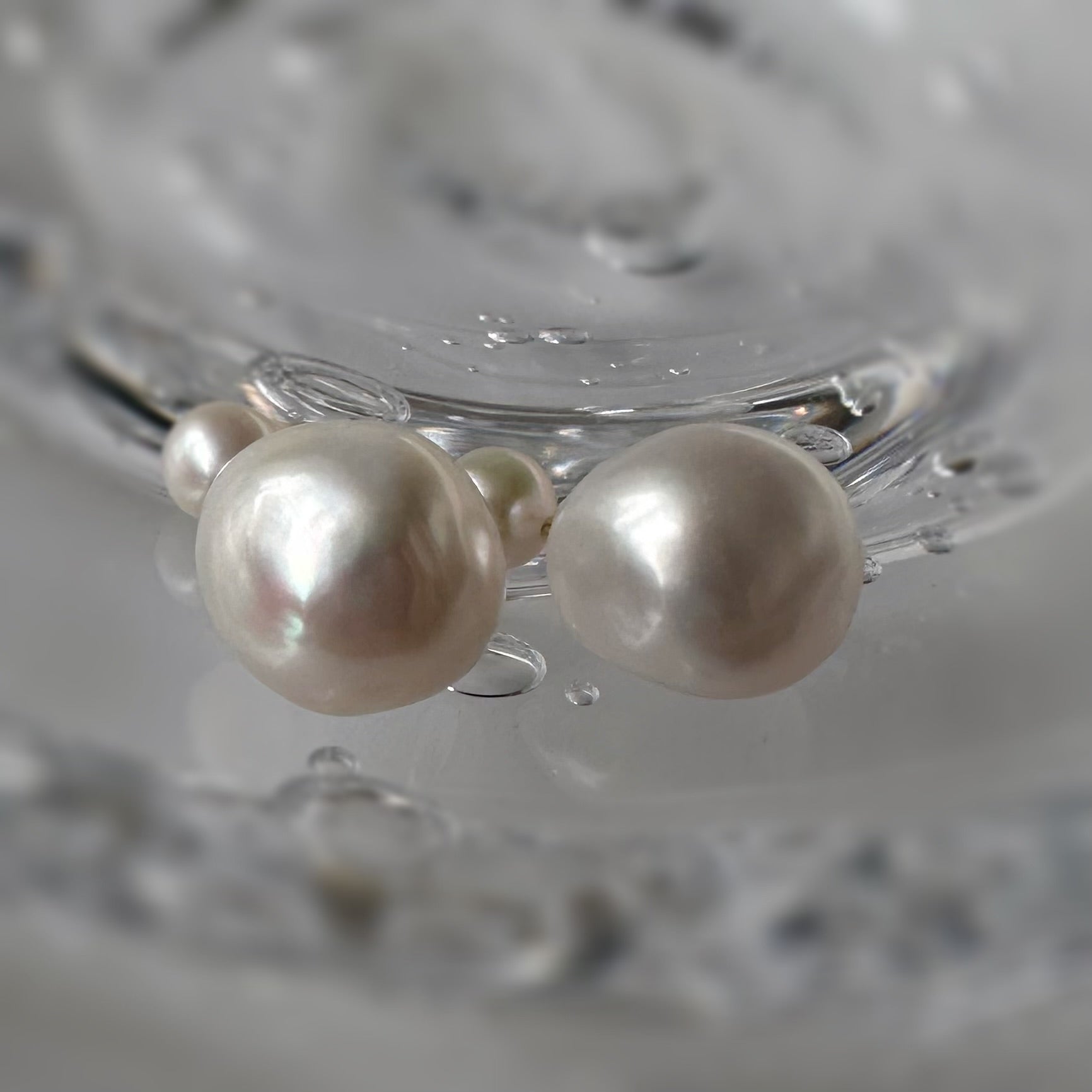 kobore  pearl nude weddingピアス見え　イヤリング - hikari pearl.
