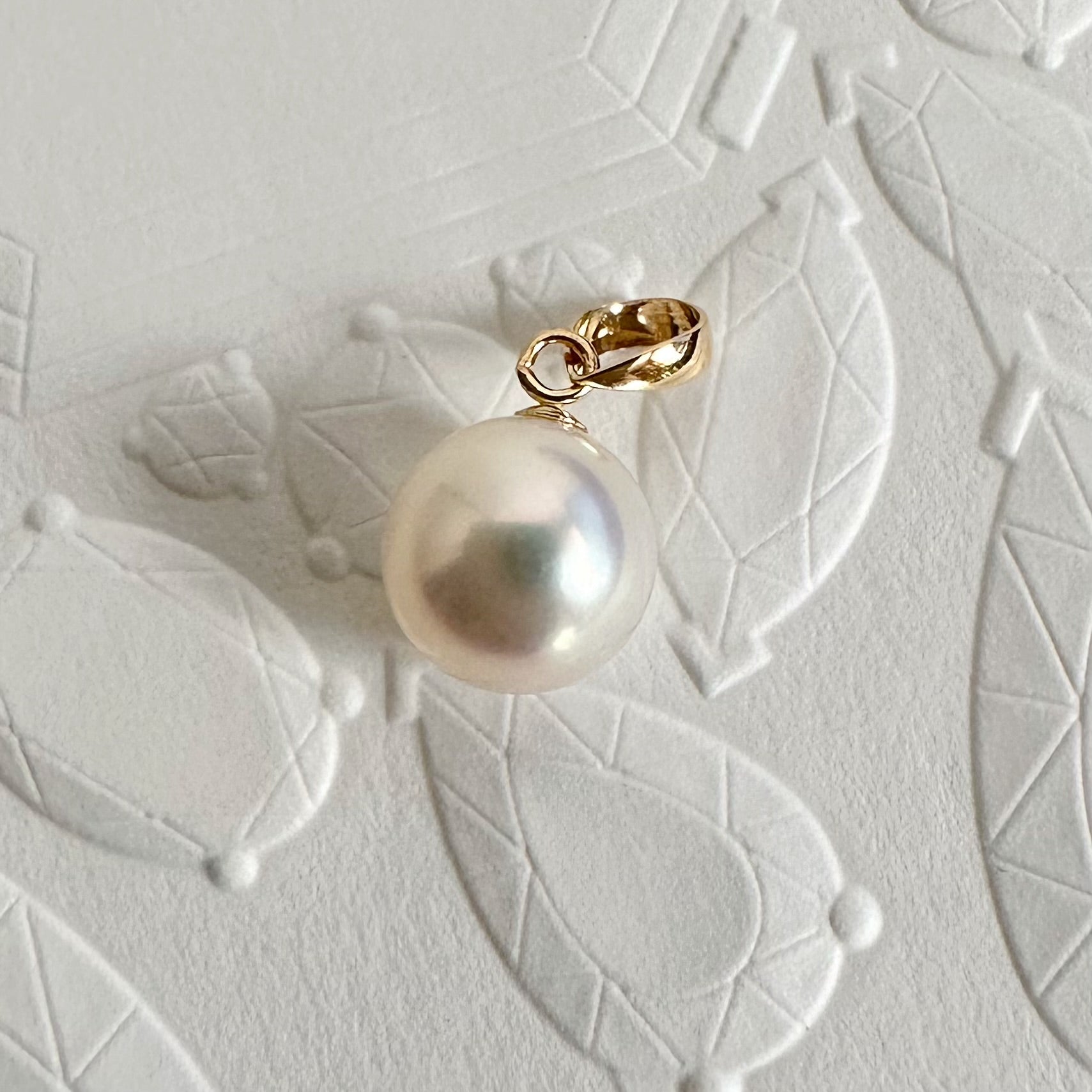 "mum マム" single pearl pendant top k10
