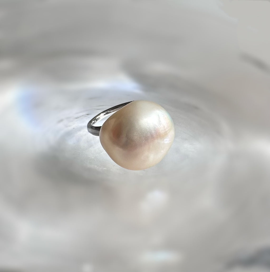 Baroque Fresh water white イヤーカフ - hikari pearl.