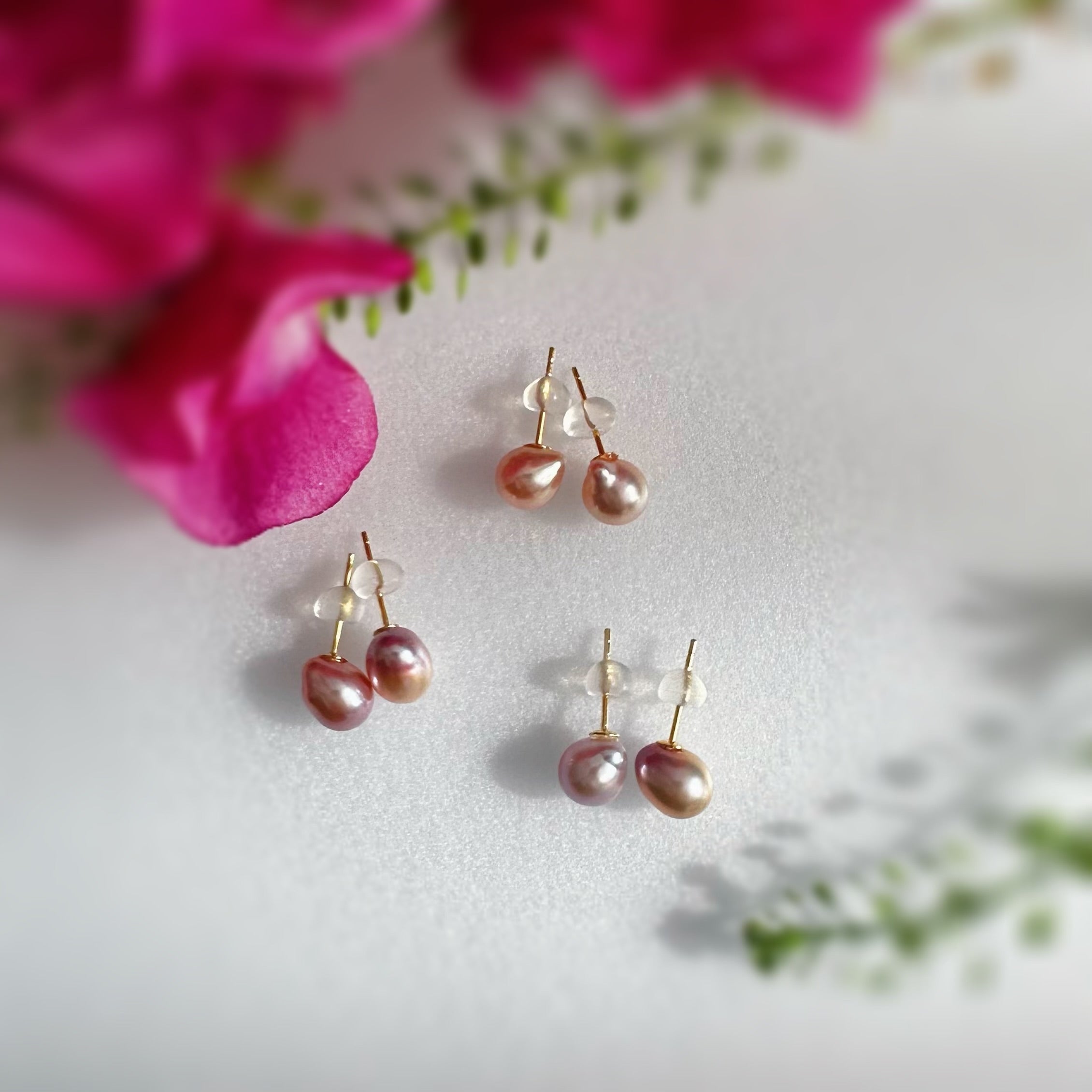 "tulip チューリップ"   ピアス　イヤリング - hikari pearl.