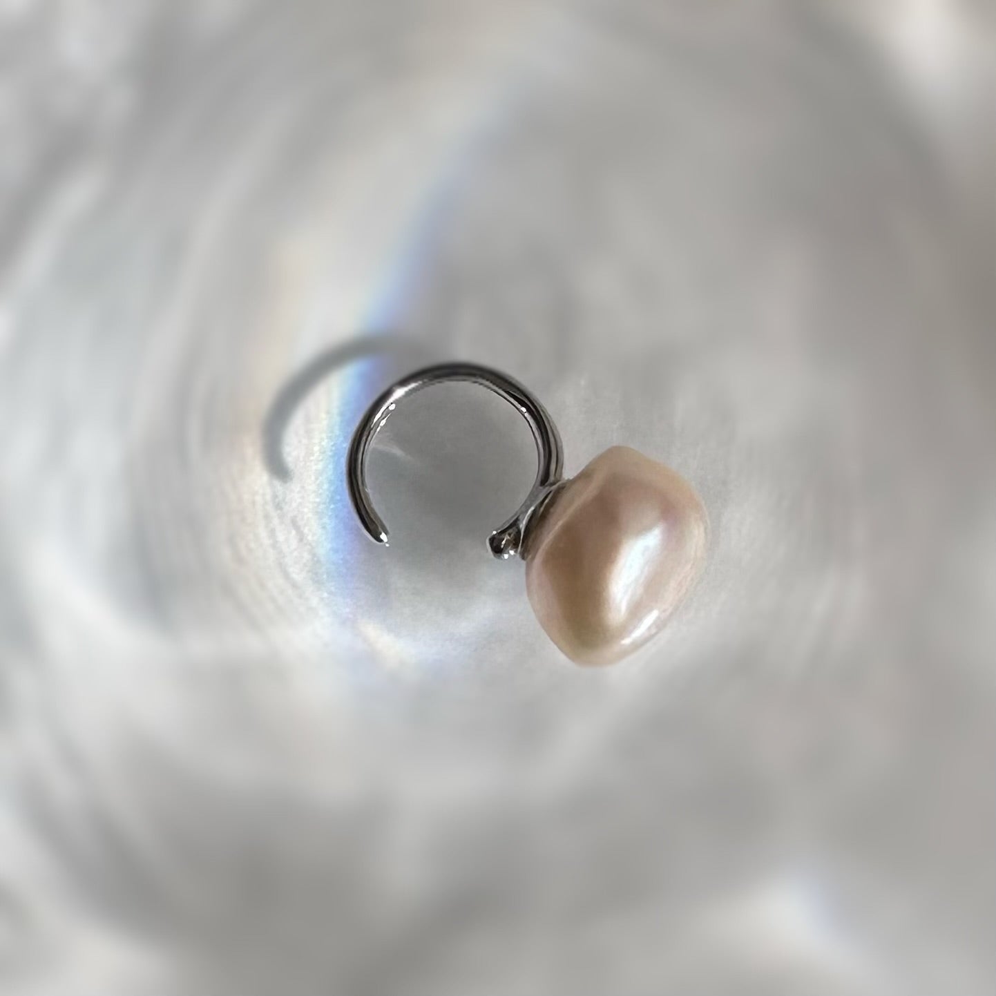 Baroque Fresh water white イヤーカフ - hikari pearl.