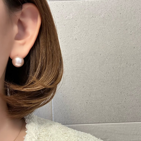 一点もの　k18  pink  pearl 13mm SAKURA