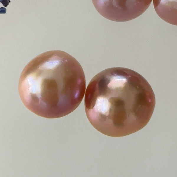 一点もの　natural color pink purple orange 14mmUP ピアス　イヤリング