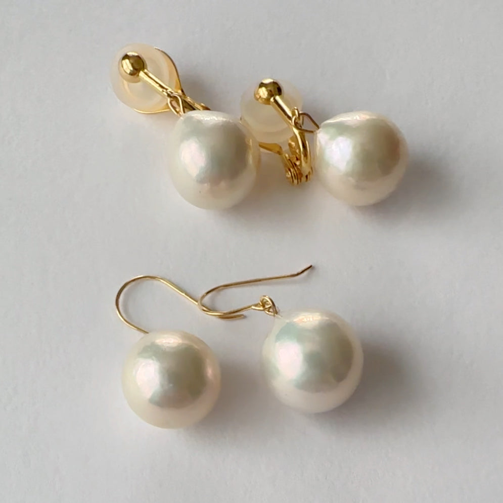 "Luxe Dropリュクス・ドロップ"
　ティアドロップパール　ピアス　イヤリング