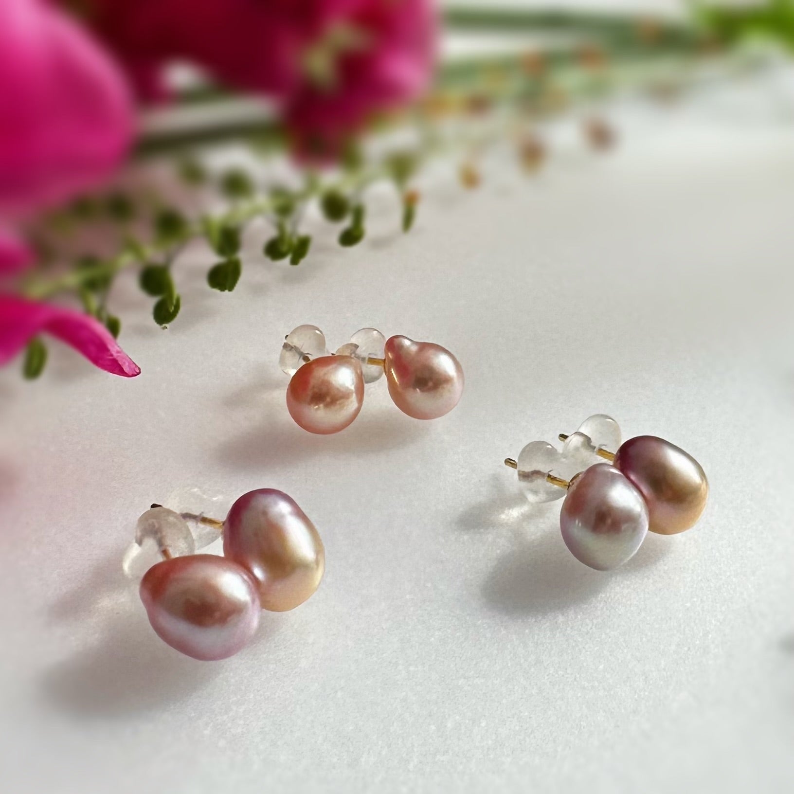 "tulip チューリップ"   ピアス　イヤリング - hikari pearl.