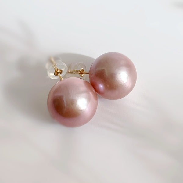 一点もの　k18  pink  pearl 13mm SAKURA