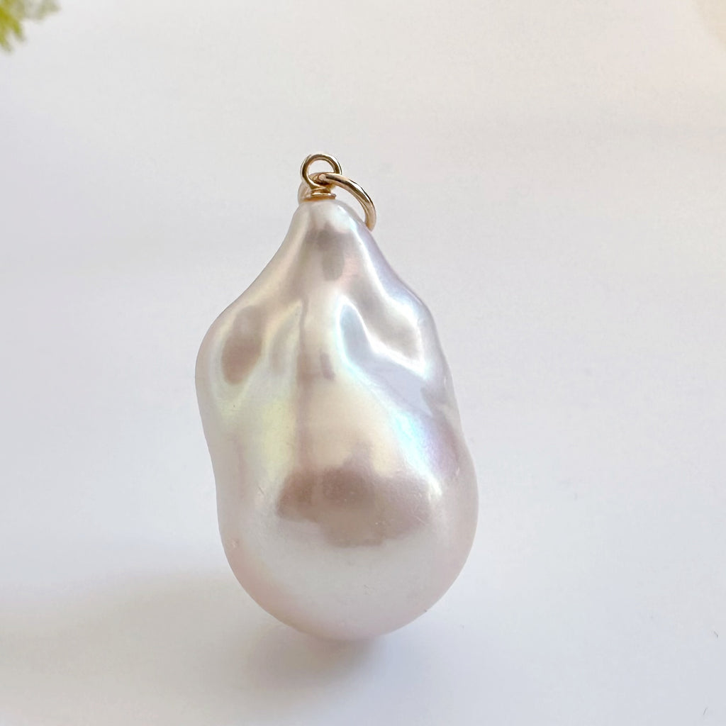 一点もの　k10 baroque  pearl pendant top - hikari pearl.
