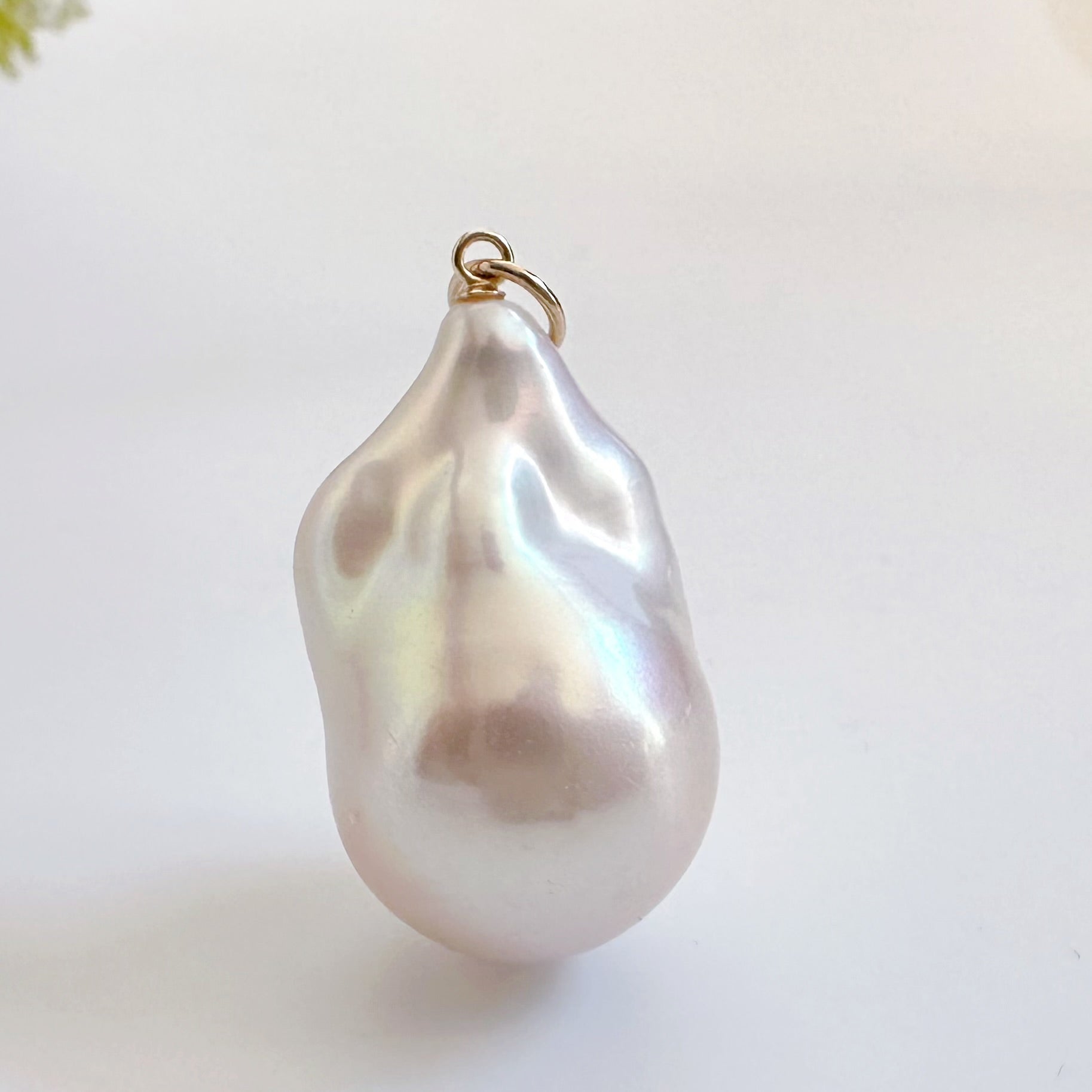 一点もの　k10 baroque  pearl pendant top - hikari pearl.