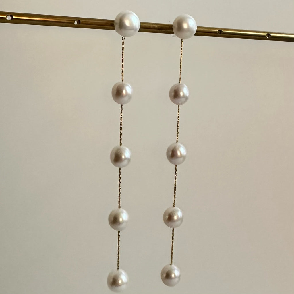 "clematis クレマチス"  5 パール　ピアス　イヤリング - hikari pearl.