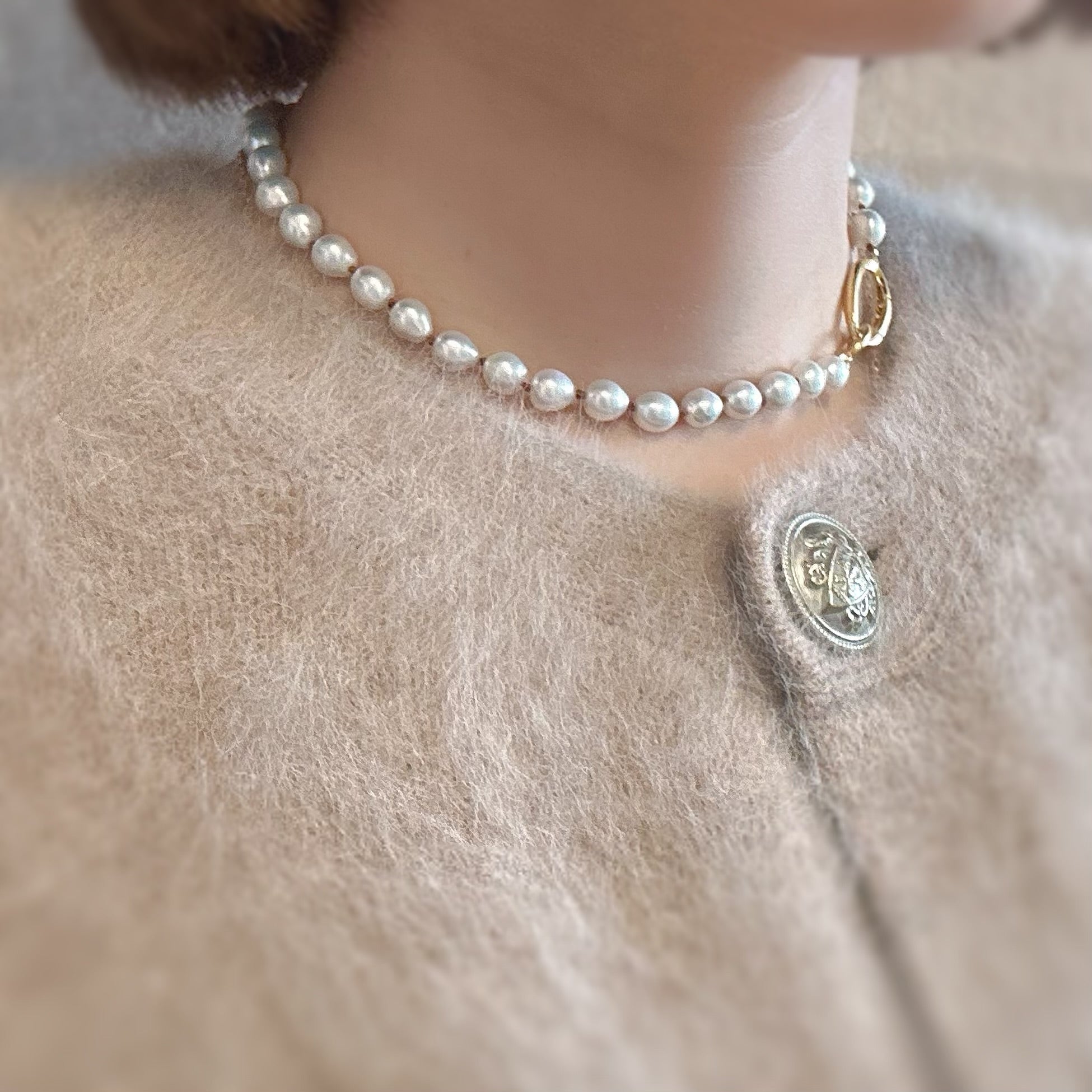 "Ligne Pearl リーニュ パール"  ネックレス　35cm