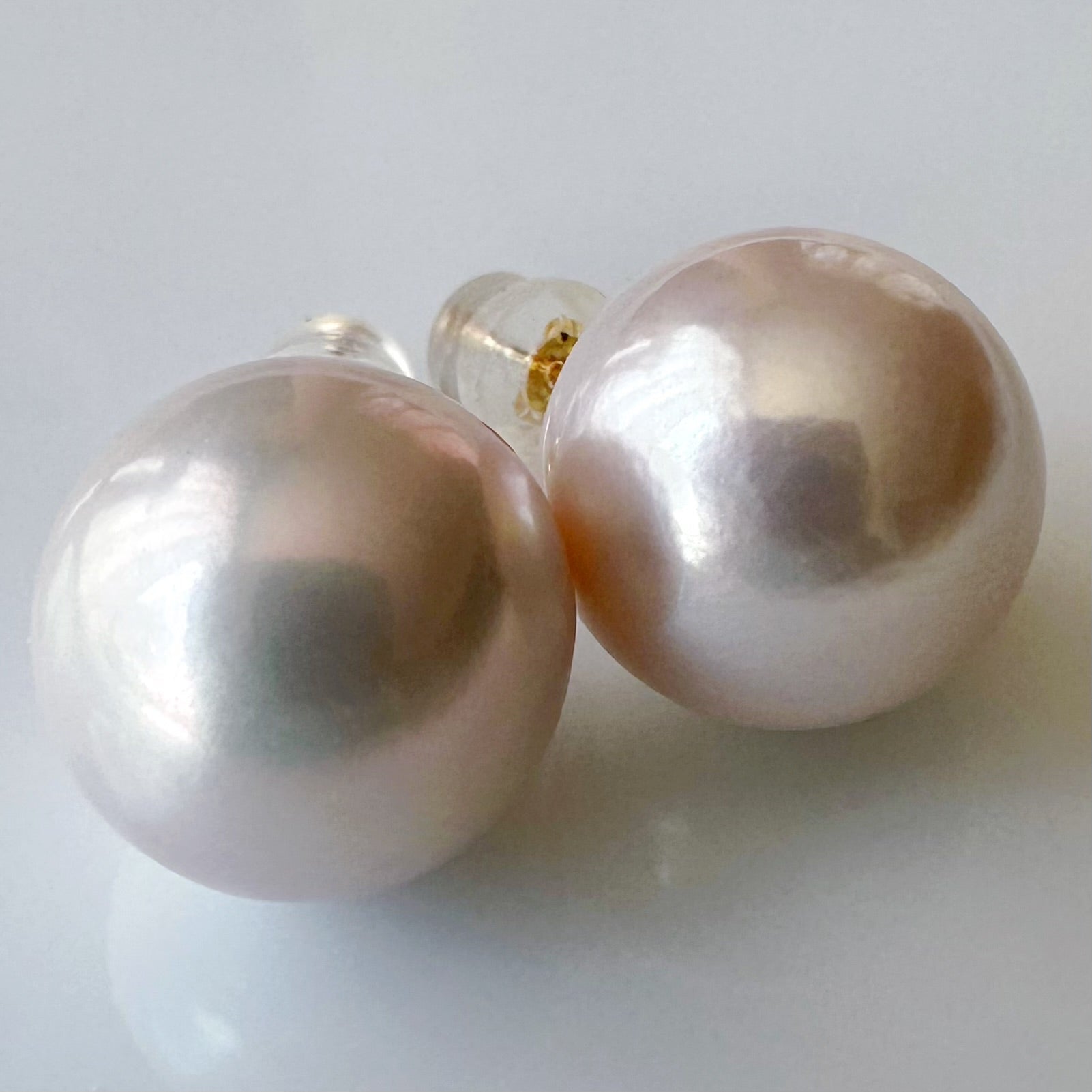 "casablanca lily カサブランカリリー"  a 13mmUP 淡水パール　ピアス　イヤリング - hikari pearl.