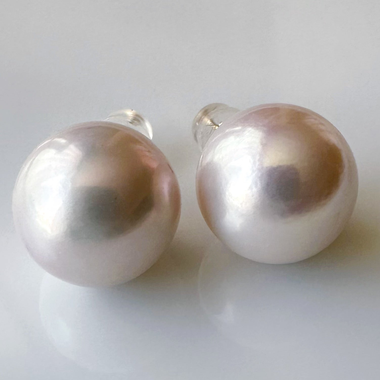 "casablanca lily カサブランカリリー"  a 13mmUP 淡水パール　ピアス　イヤリング - hikari pearl.