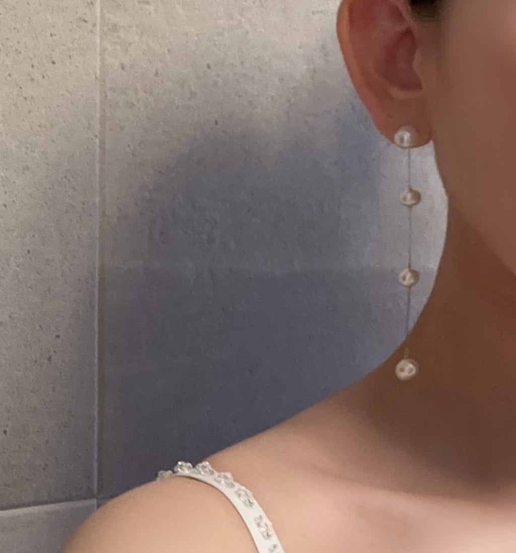 "lily リリー"  ステーションパール　ピアス　イヤリング - hikari pearl.